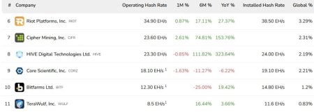 Биткоин-майнер Cipher Mining привлечет $2 млрд для расширения ИИ-вычислений1