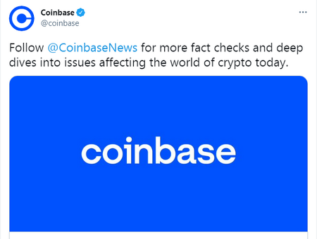 Криптобиржа Coinbase будет отслеживать дезинформацию в СМИ0