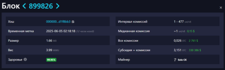 Соло-майнер заработал $330 386 за добытый блок биткоина1